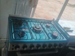 5-Burner Bruhm Gas Cooker Oven Grill Stainless Steel