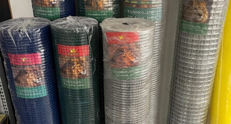 Chicken Wire Mesh Blue,Green and White Color