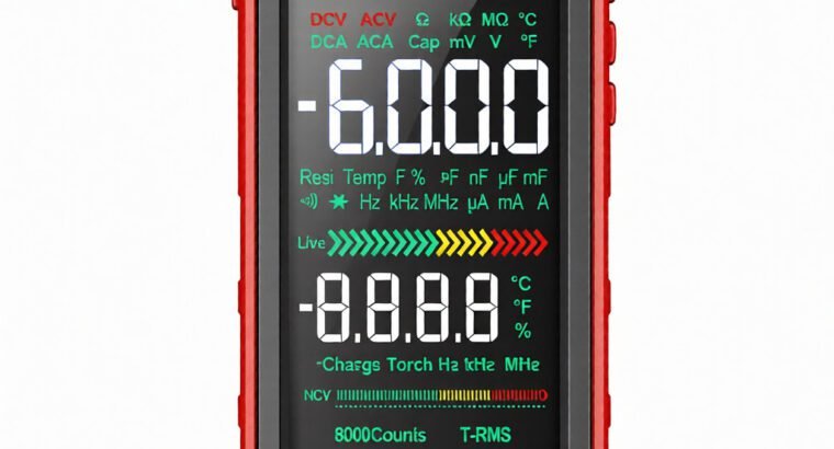 Smart Digital Multimeter,Auto Range,LCD Display, AC/ DC Curr