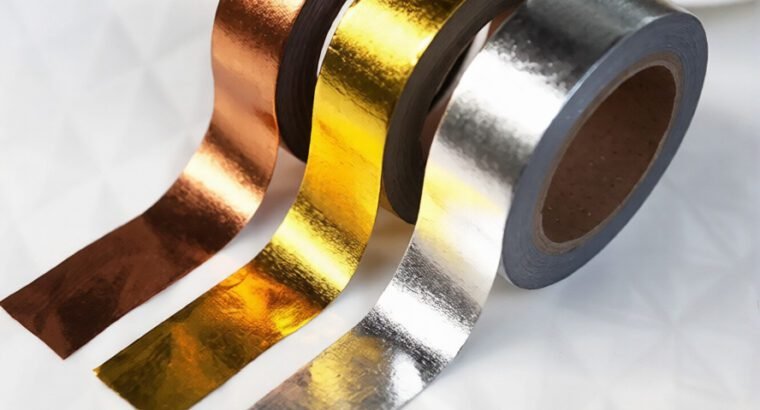 Wall Tape In Black, Gold And Silver Colours