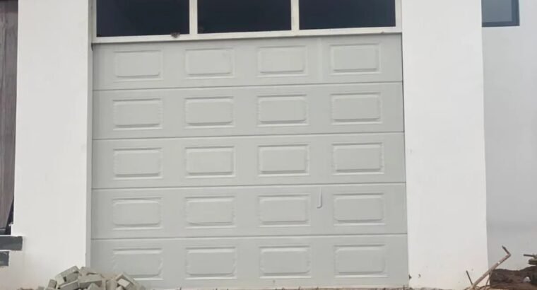 9×8 Automated Garage Door With Fanlight