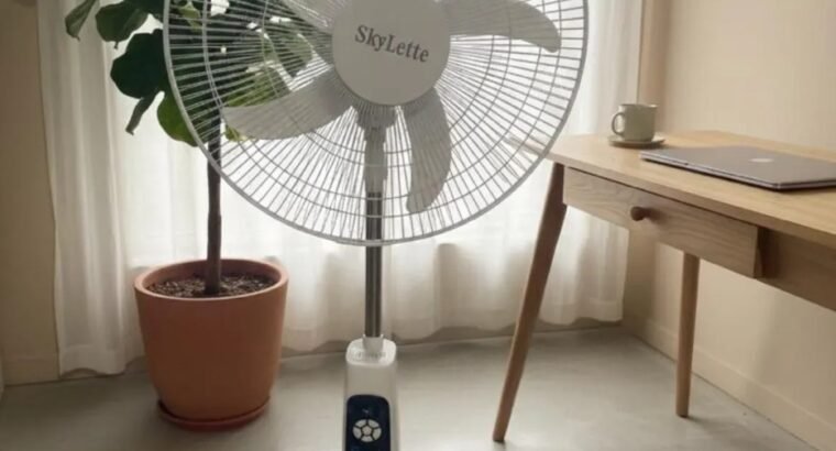 Rechargeable Fan With Solar Panel and Accessories