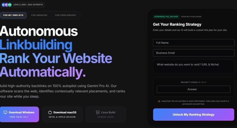 Best AI Automatic Linkbuilding Software