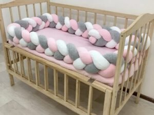 Braided Bed Bumper for Baby Cots – Safe & Comfortable Cot Protector