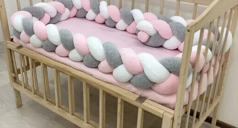 Braided Bed Bumper for Baby Cots – Safe & Comfortable Cot Protector