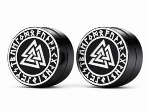 Magnetic Stud Earrings for Men – Strong Magnet, Black & White Unisex Jewelry