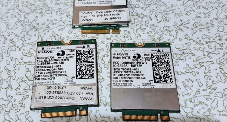 Huawei MU736 WWAN Adapter Wireless Card, 3G Mobile Broadband M.2 Network Card – Used