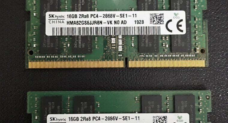 16GB DDR4 Laptop RAM, Samsung Memory Module, Used, High-Performance Upgrade