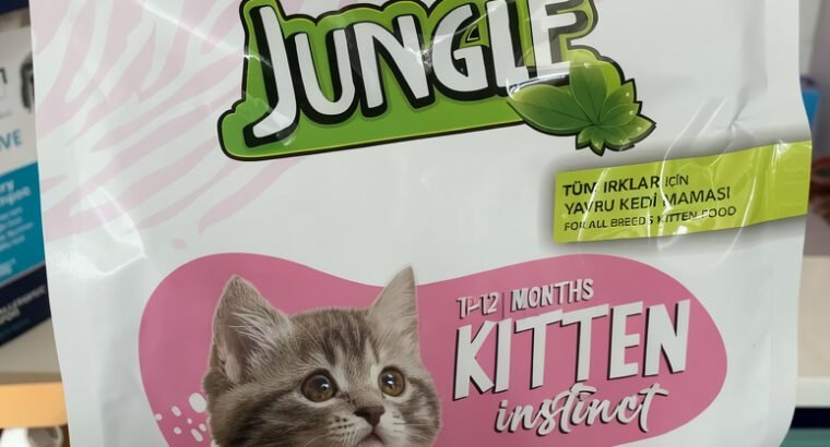 Jungle Kitten Instinct Food – 1.5kg Chicken, Balanced Nutrition with Vitamins & Omega 3&6