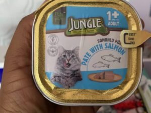 Jungle Adult Cat Food – 1kg Salmon Pâté for Cats 1 Year+
