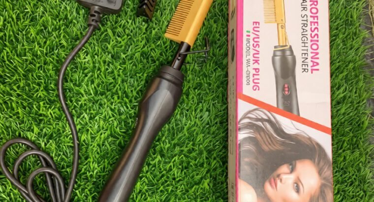 Waer Electric Hot Comb WA-08204 – Professional Hair Straightening Comb for Smooth Styling