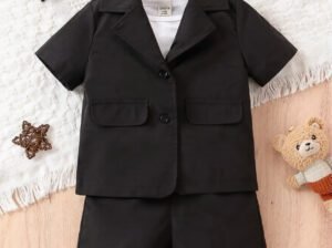 Boys’ Executive 2-Piece Outfit – Stylish Set for Ages 3–5 Years