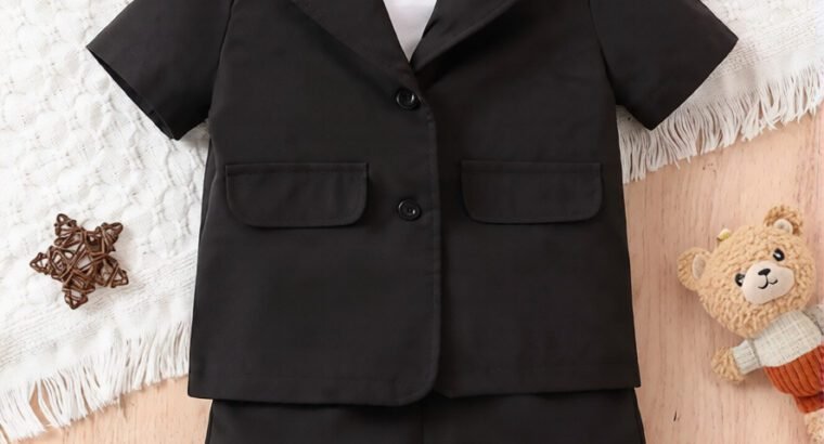 Boys’ Executive 2-Piece Outfit – Stylish Set for Ages 3–5 Years