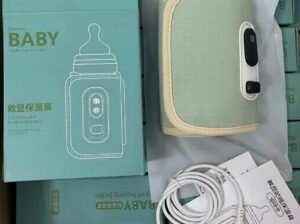 Portable Baby Bottle Warmer – USB Milk Heater with Adjustable Temperature (38–55°C)