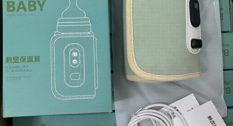 Portable Baby Bottle Warmer – USB Milk Heater with Adjustable Temperature (38–55°C)