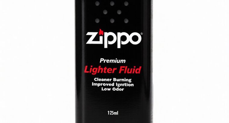 Zippo Lighter Fluid Refillable Candle Lighter – Compact ABS Plastic, Unisex