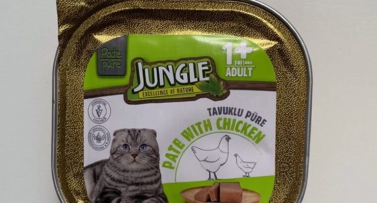 Jungle Chicken Pâté for Cats – 100kg Natural & Delicious Cat Food