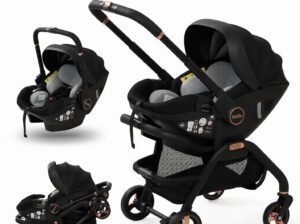 Kidilo 3-in-1 Travel System – Stroller, Car Seat & Carry Cot for Newborns to 42 Months
