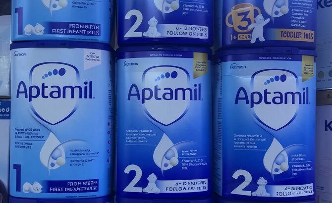 Aptamil Baby Formula Milk 800g – Stage 1 & 2, No Preservatives, 0–12 Months