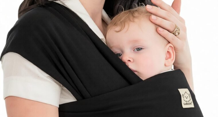 Stretchy Baby Wrap Carrier – Soft, Comfortable & Hands-Free Infant Sling (One Size Fits All)