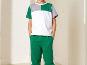 Boys’ Sweatpant & Top Set by Shein – Comfortable Outfit for Ages 10–14 Years
