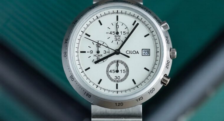 Ciloa Men’s Quartz Watch – Stainless Steel Black Band, Water Resistant Analog Watch