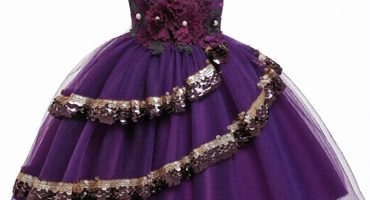 Brand New Elegant Ball Dress for Girls, Polycotton, One Size (S), Made in Ghana, Summer Wear