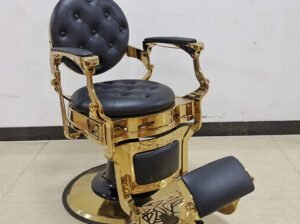 Executive Gold Barber Chair Luxury Stylish Salon & Barbering Chair