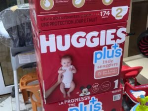 Huggies Baby Diapers – Cotton, Sizes Newborn to 3, 192 Pieces, Unisex
