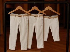 Brand New Boys’ Chinos, Cotton, Gray, High Rise, Summer Wear, Size 6–9Y