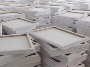 100% Cotton Blank Wood Canvas Boards – Various Sizes, 280gsm
