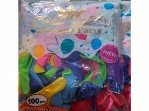 100 Pieces Natural Latex Balloons, Mixed Colours, Brand New, Party Decoration for Kids & Events