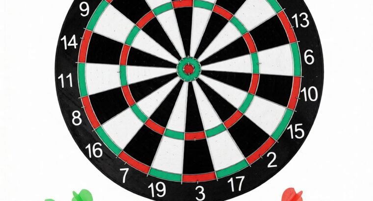 Dart Board Set with Steel Tip Darts Indoor & Outdoor Game Board