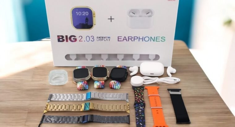 I20 Ultra Max Suit Combination Smartwatch 10 in 1 Straps (229287)