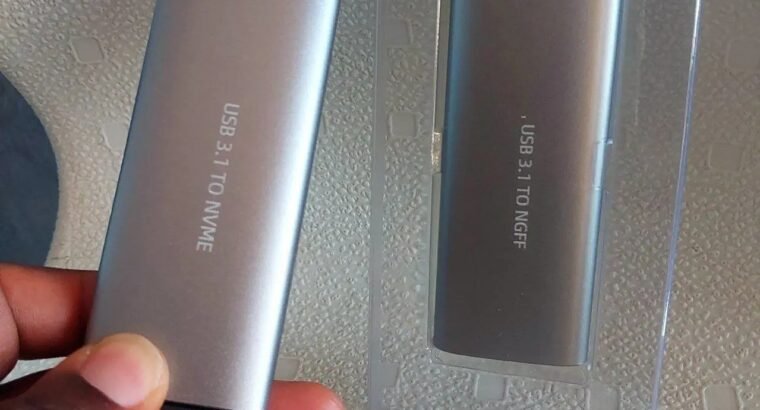 Brand New Universal M.2 SATA & NVMe SSD Enclosure Case, External Drive Adapter