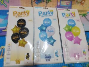 Cute Party Balloons Set 85cm (Price for 1 Set), Brand New, Colorful Decoration for Kids & Events
