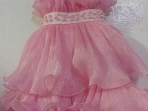 Girls’ Elegant Church Dress – Ages 0–5 Years, Pink