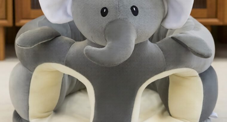 Elephant Soft Plush Cushion Baby Sofa Seat – Comfortable & Safe for Babies