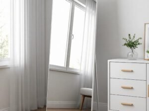 VIG Furniture Standing Dressing Mirror – Adjustable & Tiltable, 150cm x 40cm