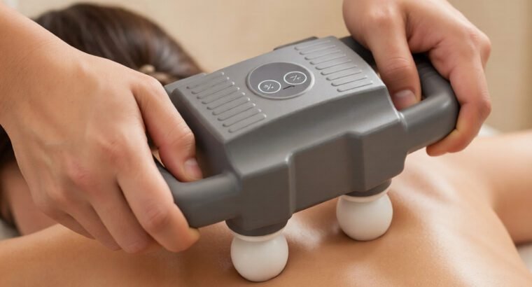 4-Head Powerful Massage Gun – Deep Tissue Muscle Massager for Pain Relief & Recovery