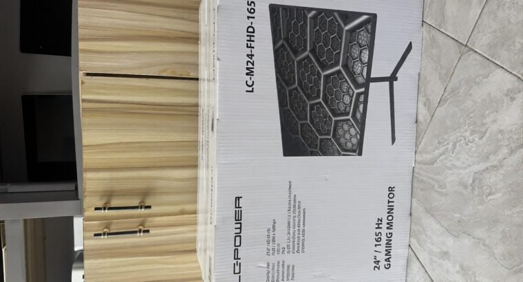 LC-Power 24” Gaming Monitor 165Hz IPS FHD 1080p – AdaptiveSync, HDMI/DP, Fast IPS Display