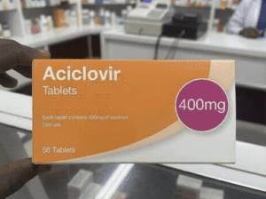 Aciclovir 400mg Tablets (56 Count) – Antiviral Medication for Herpes, Shingles & Cold Sores
