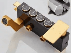 Black & Gold Shower Mixer – Alfresco Luxury Bathroom Tap (Durable ABS, Modern Design)