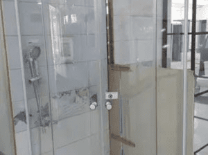 90x90cm Shower Booth – Alliance Square Cubicle with Frosted Glass & Hinged Door