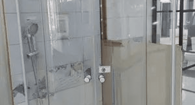 90x90cm Shower Booth – Alliance Square Cubicle with Frosted Glass & Hinged Door