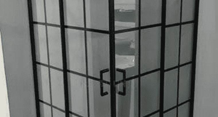 90x120cm Shower Cubicle – ABB Black Rectangular Enclosure (No Tray, Modern Design)